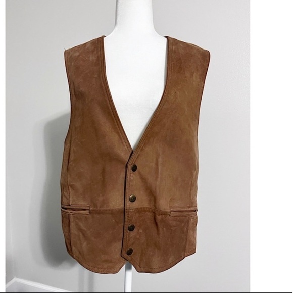 Shafmaster Vintage Leather Vest - Picture 1 of 4